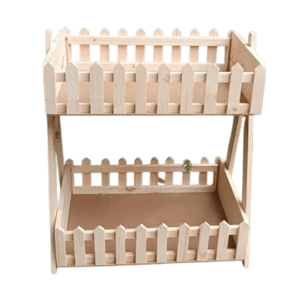 Pinewood Double Rack